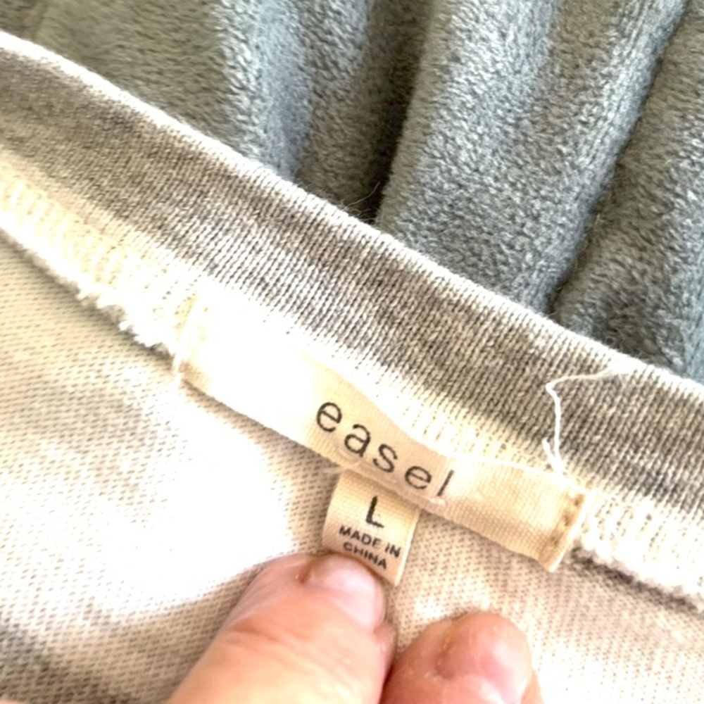 EASEL striped gray/white top summer - Picture 5 of 5